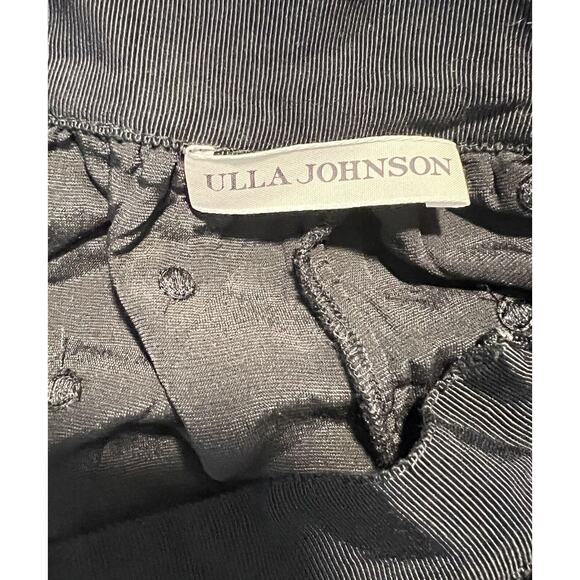 Ulla Johnson EUC Black Velvet Maia Polka Dot Wide Leg Pants Size 2 - Picture 6 of 11